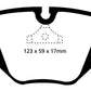 EBC 94-99 BMW M5 3.8 (E34) Redstuff Rear Brake Pads