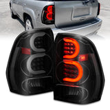ANZO 2002-2009 Chevrolet Trailblazer LED Tail Lights w/ Light Bar Black Housing Smoke Lens | Too Fast Autoparts | Order Online | Canada & USA Shipping