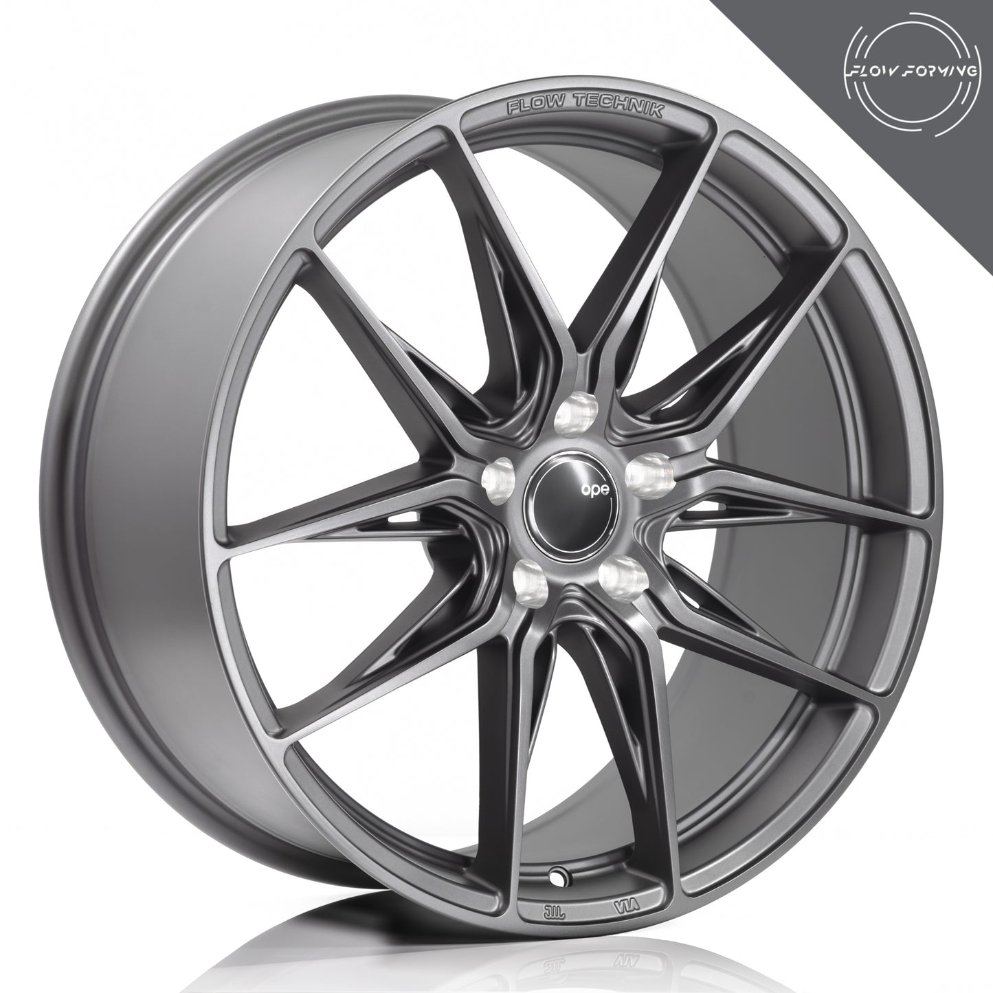 OPE Wheels TITAN Style With MATTE GUNMETAL Finish | Size - 19x8.5 | PCD - 5x130 | Offset - 48 | Bore - 71.6