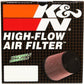 K&N Universal Rubber Filter Dual Flange Oval Tprd 3.75in Base O/S W x 3.438in Top O/S W x 6.75in H