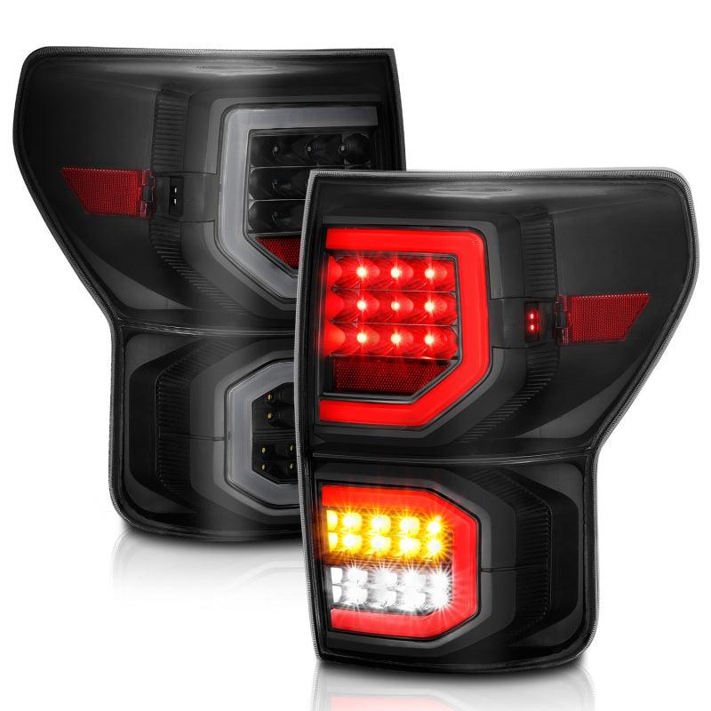 ANZO 2007-2013 Toyota Tundra LED Taillights Plank Style Black w/Smoke Lens | Too Fast Autoparts | Order Online | Canada & USA Shipping