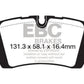 EBC 13+ Land Rover Range Rover 3.0 Supercharged Greenstuff Rear Brake Pads