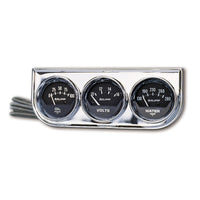 Autometer AutoGage 3-Gauge Console 52.4mm Mech 0-100 PSI Oil Press/ 10-16 V / 130-280 Deg Water Temp