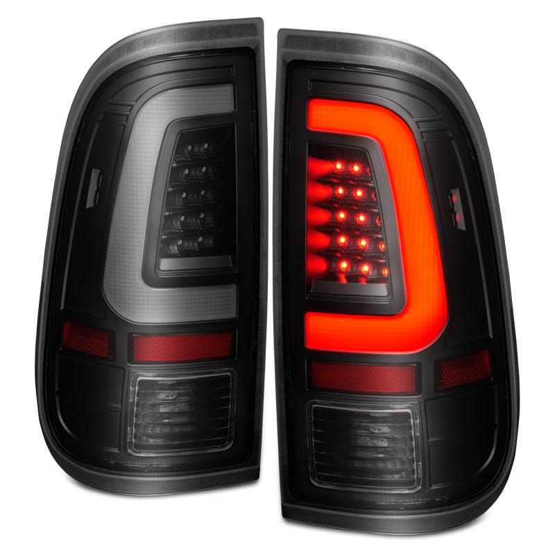 ANZO 2008-2016 Ford  F-250  LED Tail w/ Lights Bar Black Housing Smoke Lens | Too Fast Autoparts | Order Online | Canada & USA Shipping