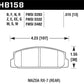 Hawk 86-95 Mazda RX-7 HPS Street Rear Brake Pads