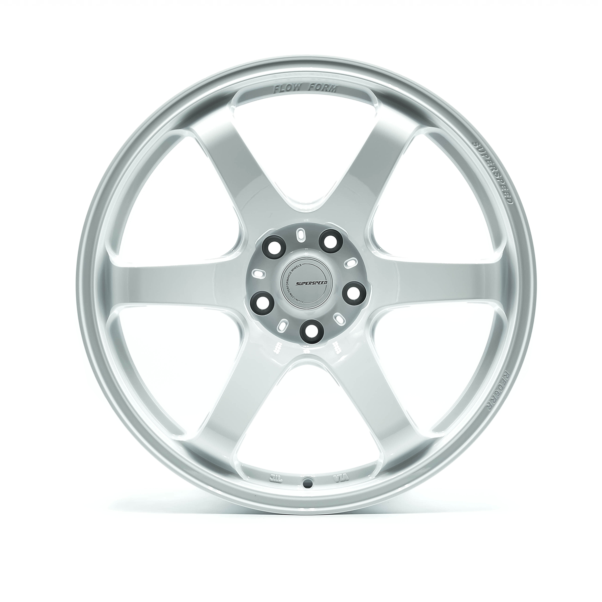 Superspeed Speed White - Full Paint Flow Form RF06RR - 5x114.3