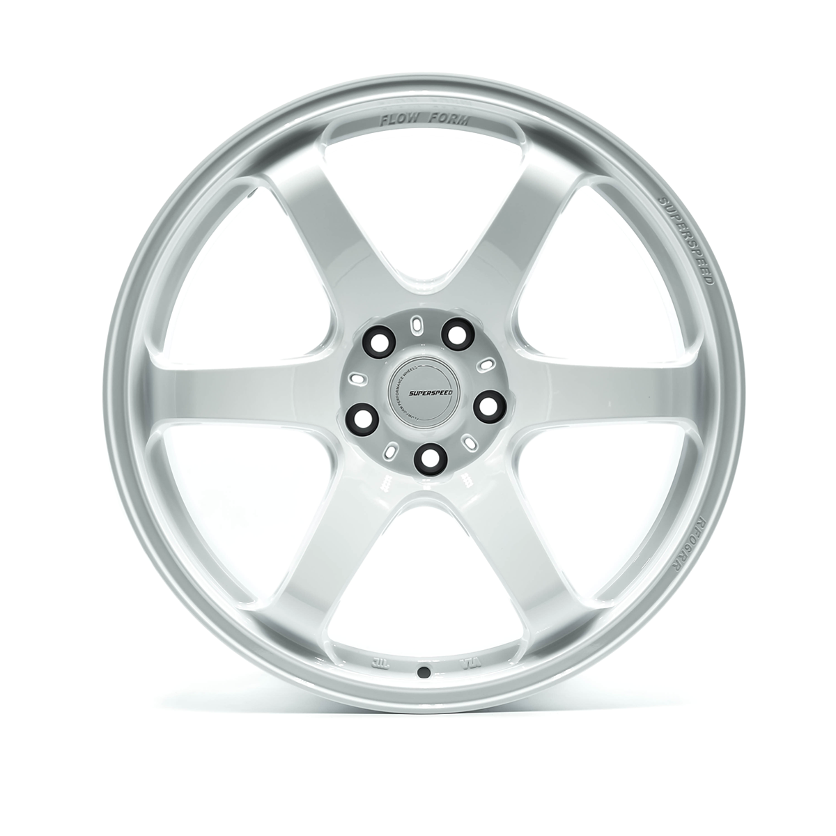 Superspeed Speed White - Full Paint Flow Form RF06RR - 5x114.3
