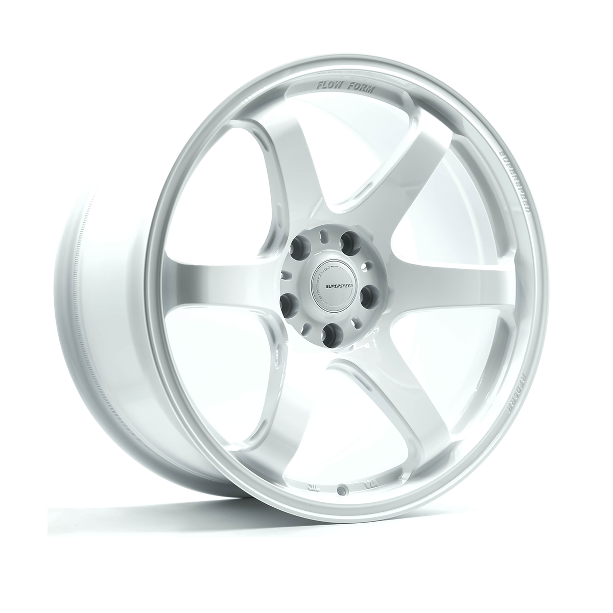 Superspeed Speed White - Full Paint Flow Form RF06RR - 5x114.3