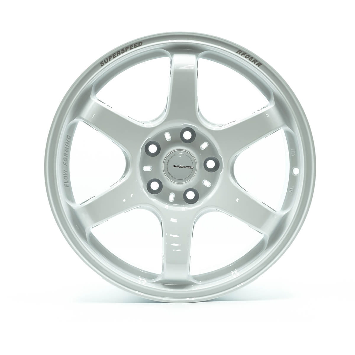 Superspeed Speed White Flow Form RF06RR - 5x114.3