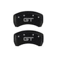 MGP 4 Caliper Covers Engraved Front Mustang Engraved Rear S197/GT Red finish silver ch