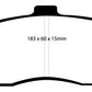 EBC 03-04 Cadillac XLR 4.6 Redstuff Front Brake Pads