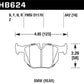 Hawk 06 BMW 330i/330xi / 07-09 335i / 07-08 335xi / 09 335d / 08-09 328i HP+ Street Rear Brake Pads