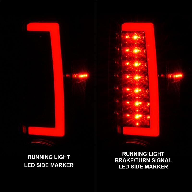 ANZO 2004-2012 Chevrolet Colorado/ GMC Canyon LED Tail Lights w/ Light Bar Black Housing | Too Fast Autoparts | Order Online | Canada & USA Shipping