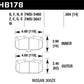 Hawk 2/1989-1996 Nissan 300ZX Base (Excl. Turbo) HPS 5.0 Front Brake Pads