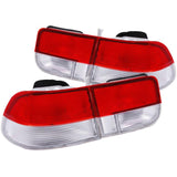 ANZO 1996-2000 Honda Civic Taillights Red/Clear - OEM 4pc | Too Fast Autoparts | Order Online | Canada & USA Shipping