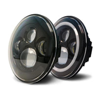 DV8 Offroad 07-18 Jeep Wrangler JK Phares de projecteur LED avec yeux d'ange