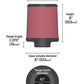 K&N Universal Clamp-On Air Filter inch FLG 4.5inch Base 4 inch Top 4-1/2in FLG 8in Base