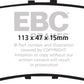 EBC 05-10 Honda Odyssey 3.5 Yellowstuff Rear Brake Pads