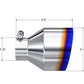 MBRP Univ. T304 Stainless Steel Burnt End Tip 2.5in ID / 5in OD / 6.5in Length Angle Cut Single Wall