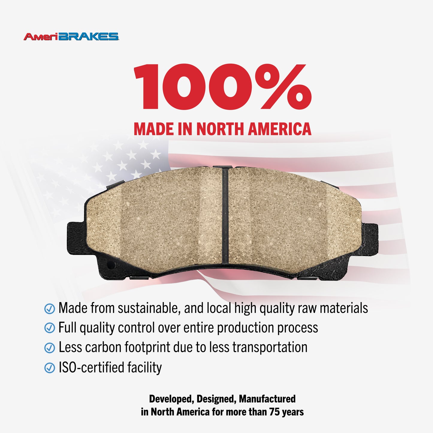 AmeriBRAKES Front Ceramic Rear Semi-Metallic Disc Brake Pads Kit For Ford Explorer Sport Trac KNF-101696