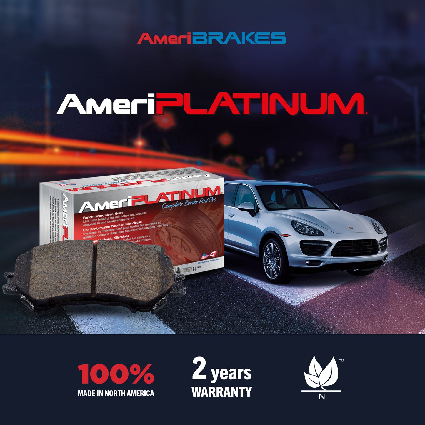 Transit Auto Front Ceramic Disc Brake Pads Kit For Nissan TITAN Armada KNN-100889