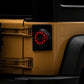 Raxiom 07-18 Jeep Wrangler JK Axial Series Halo LED Tail Lights- Black Housing (Clear Lens)