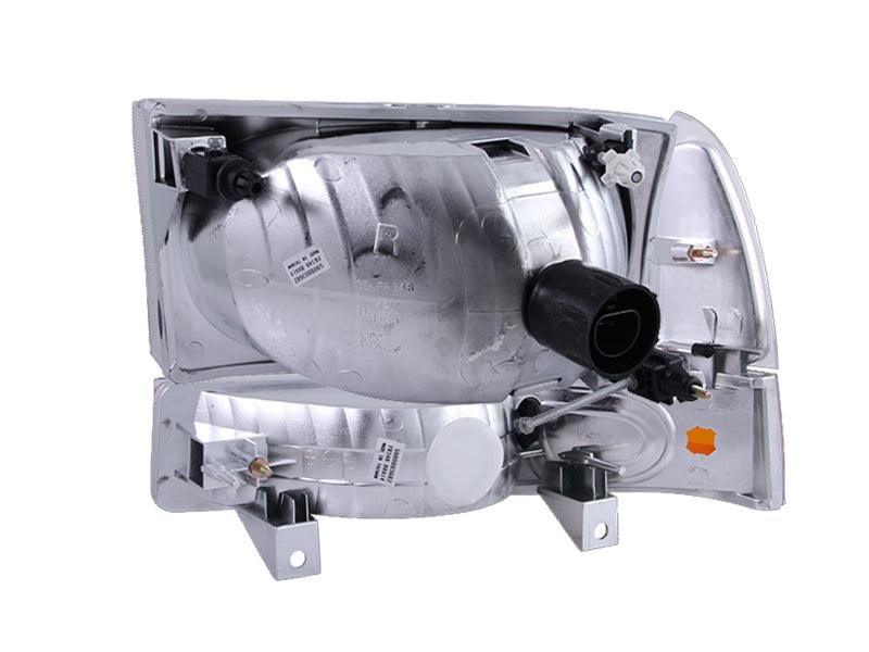ANZO 2000-2004 Ford Excursion Crystal Headlights Black | Too Fast Autoparts | Order Online | Canada & USA Shipping