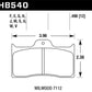 Hawk Wilwood 7112 Caliper DTC-70 Brake Pads