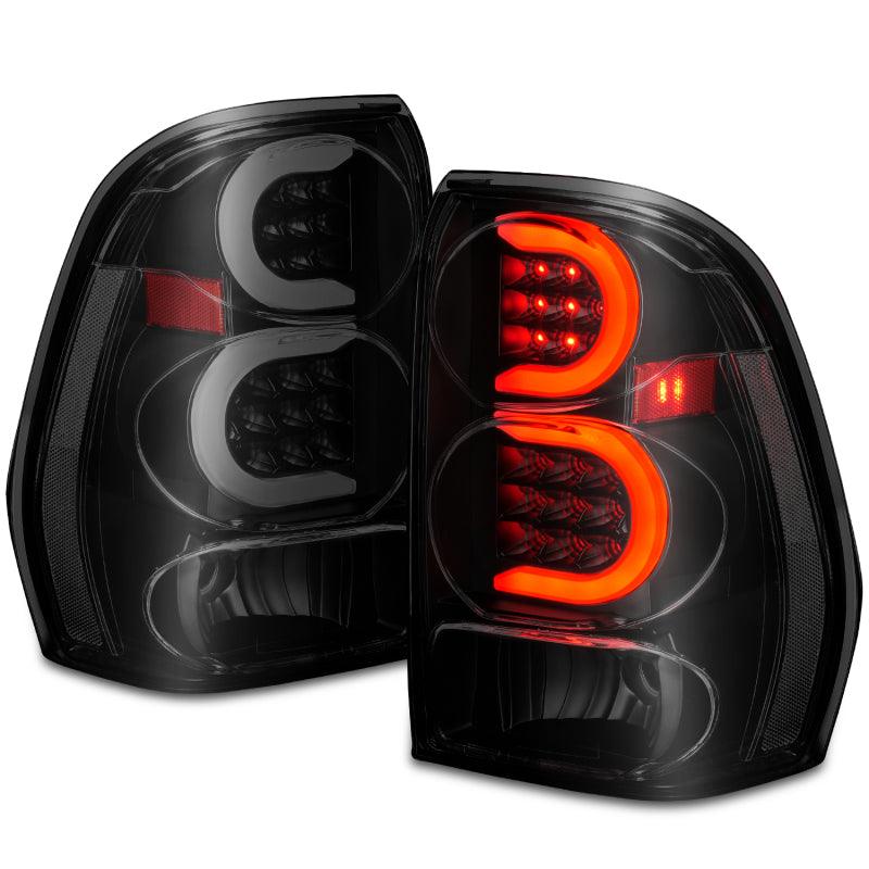 ANZO 2002-2009 Chevrolet Trailblazer LED Tail Lights w/ Light Bar Black Housing Smoke Lens | Too Fast Autoparts | Order Online | Canada & USA Shipping