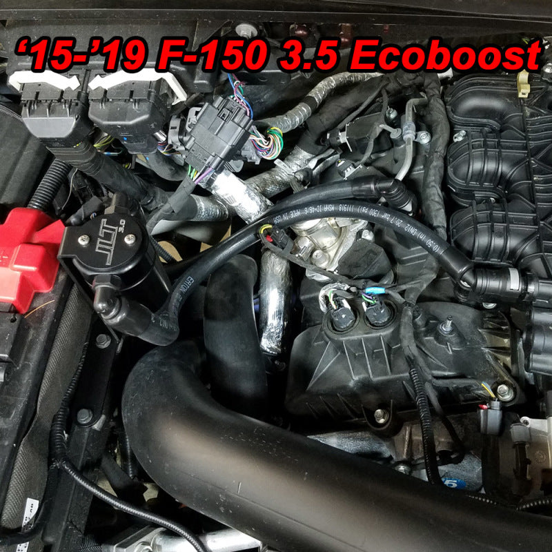 J&amp;L 2011-2025 Ford F-150 2.7L/3.5L/5.0L Passenger Side Oil Separator 3.0 - Black Anodized