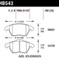 Hawk Audi A3/TT / VW EOS / Golf / Jetta / Passat / Rabbit DTC-60 Front Race Brake Pads