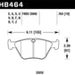 Hawk BMW 330Ci/330i/330Xi/M3/X3/Z4 HT-10 Front Race Pads