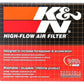 K&N Universal Chrome Filter-Round Tapered-1.688in Flange ID x 2in Top OD x 3in Base OD x 2.75in H