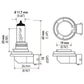 Hella Optilux H8 12V/35W XB Xenon White Bulb (pair)