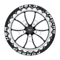 Weld S80 17x11 / 5x115 BP / 6.2in BS Black Wheel (High Pad) - Black Single Beadlock MT
