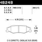 Hawk 97-12 Corvette/01-04 Z06/05-09 Z51 DTC-70 Race Rear Brake Pads