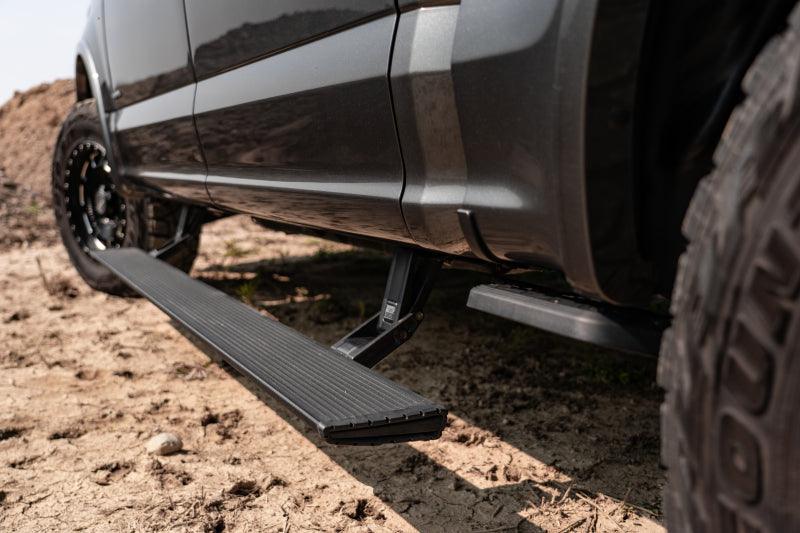 AMP Research 2019 Chevy Silverado 1500 Crew PowerStep Xtreme - Black (Incl OEM Style Illumination) | Too Fast Autoparts | Order Online