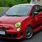 Rally Armor 12-18 Fiat 500 Red Mud Flap w/White Logo