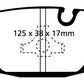 EBC 87-88 BMW M5 3.5 (E28) Redstuff Rear Brake Pads