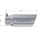 MBRP Universal Tip 5 O.D. Angled Rolled End 4 inlet 12 length