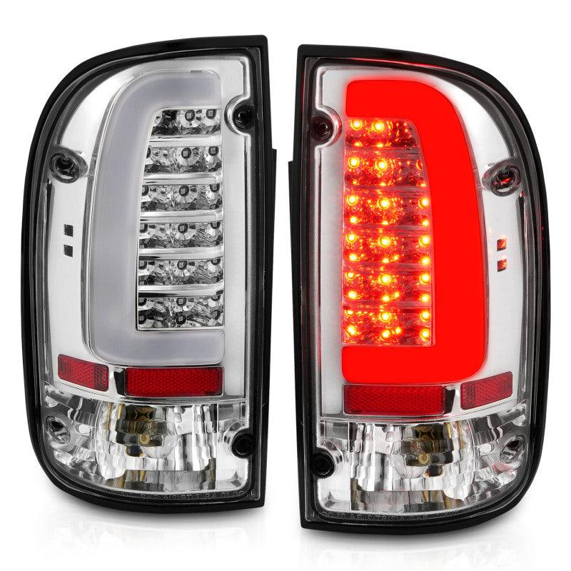 ANZO 1995-2004 Toyota Tacoma LED Taillights Chrome Housing Clear Lens (Pair) | Too Fast Autoparts | Order Online | Canada & USA Shipping