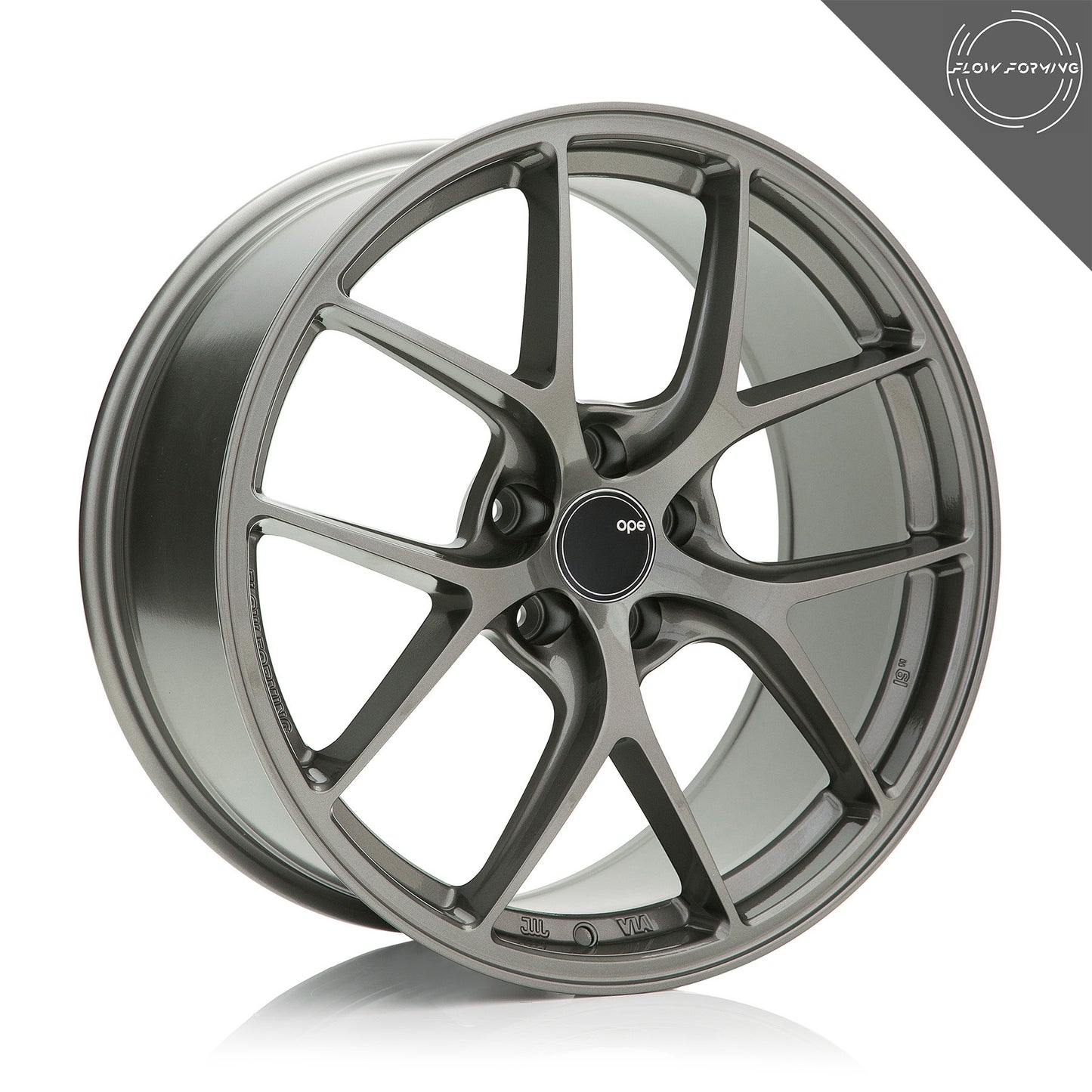 OPE Wheels FF02 Style With SONIC GREY Finish | Size - 19x8.5 | PCD - 5x120 | Offset - 35 | Bore - 72.6