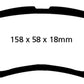 EBC 05-14 Honda Ridgeline 3.5 Greenstuff Front Brake Pads