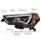 ANZO 14-18 Toyota 4 Runner Plank Style Projector Headlights Black w/ Amber | Too Fast Autoparts | Order Online