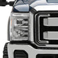 Raxiom 11-16 Ford F-250 Super Duty LED Projector Headlights - Chrome Housing (Clear Lens)