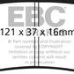 EBC 03-04 Cadillac XLR 4.6 Redstuff Rear Brake Pads