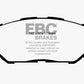 EBC 09-10 Pontiac Vibe 2.4 2WD Redstuff Front Brake Pads