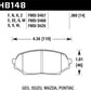 Hawk 89-93 Miata HPS Street Front Brake Pads (D525)