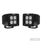 Westin HyperQ LED Auxiliary Lights 3in x 3in cube 20w Flood - Black