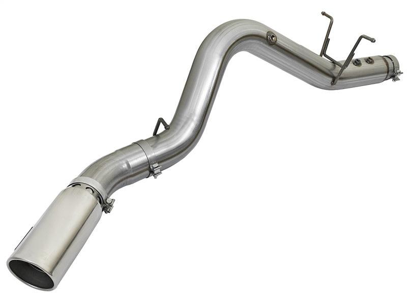 aFe LARGE BORE HD 5in 409-SS DPF-Back Exhaust w/Polished Tip 2017 GM Duramax V8-6.6L (td) L5P | Too Fast Autoparts | Order Online